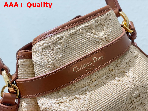 Dior Medium Cest Dior Bag Natural Cannage Raffia Replica