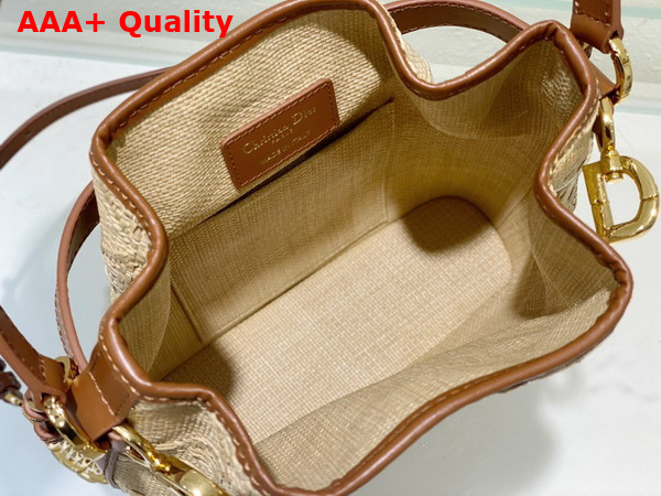 Dior Medium Cest Dior Bag Natural Cannage Raffia Replica