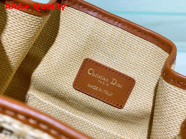 Dior Medium Cest Dior Bag Natural Cannage Raffia Replica