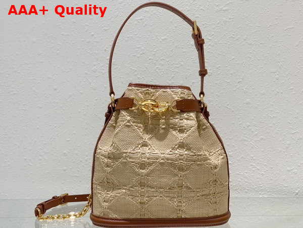 Dior Medium Cest Dior Bag Natural Cannage Raffia Replica