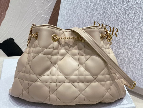 Dior Medium Dior Ammi Bag Beige Supple Macrocannage Lambskin Replica