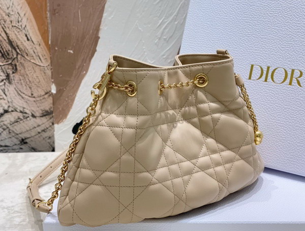 Dior Medium Dior Ammi Bag Beige Supple Macrocannage Lambskin Replica