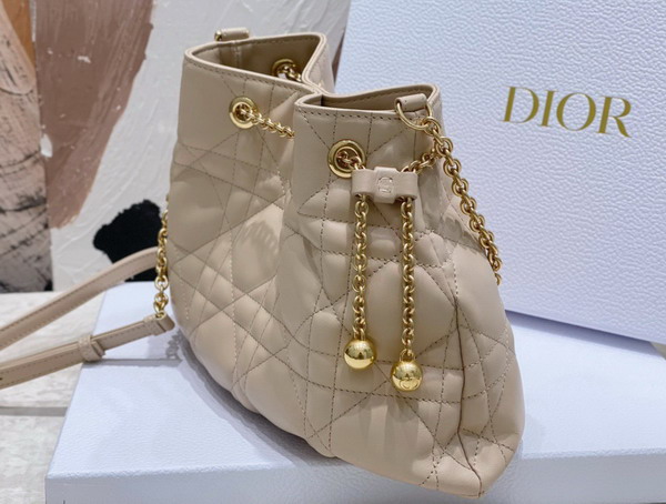 Dior Medium Dior Ammi Bag Beige Supple Macrocannage Lambskin Replica