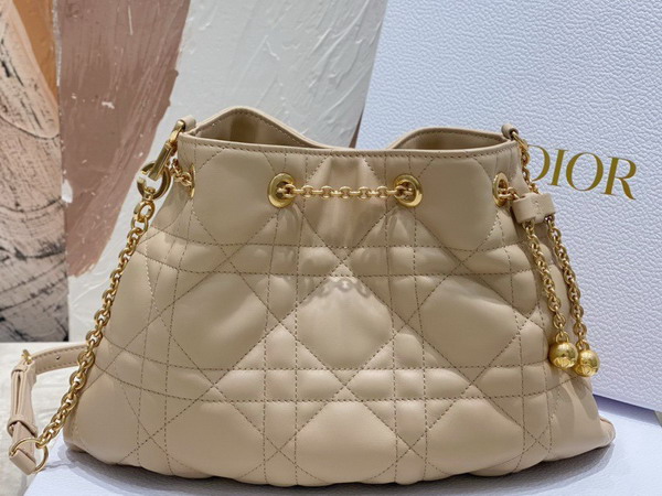 Dior Medium Dior Ammi Bag Beige Supple Macrocannage Lambskin Replica