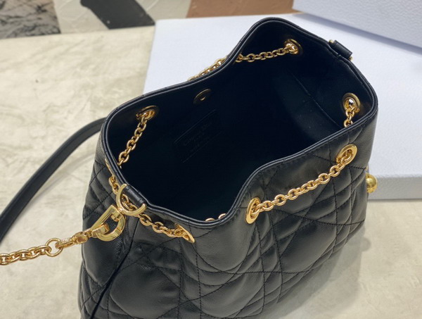 Dior Medium Dior Ammi Bag Black Supple Macrocannage Lambskin Replica