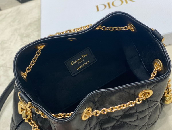 Dior Medium Dior Ammi Bag Black Supple Macrocannage Lambskin Replica