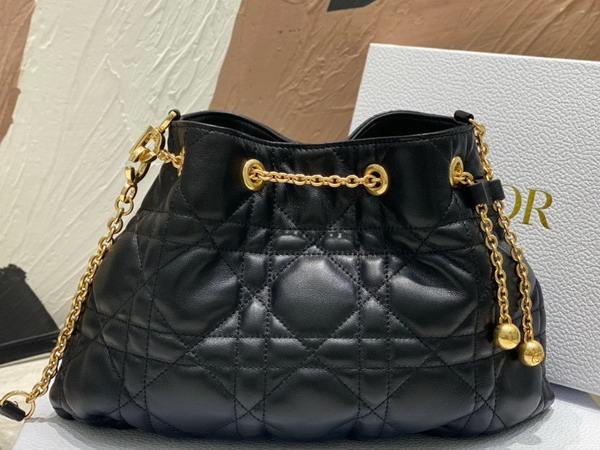 Dior Medium Dior Ammi Bag Black Supple Macrocannage Lambskin Replica