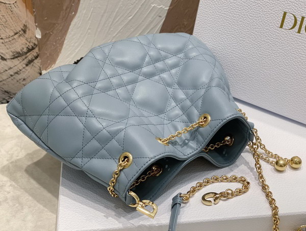 Dior Medium Dior Ammi Bag Light Blue Supple Macrocannage Lambskin Replica