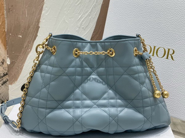 Dior Medium Dior Ammi Bag Light Blue Supple Macrocannage Lambskin Replica