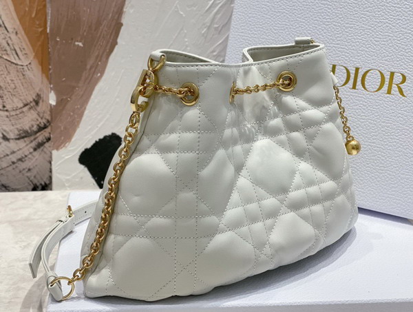 Dior Medium Dior Ammi Bag White Supple Macrocannage Lambskin Replica