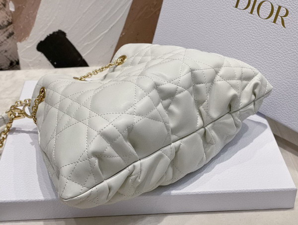 Dior Medium Dior Ammi Bag White Supple Macrocannage Lambskin Replica