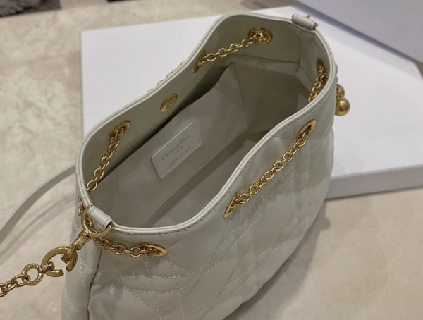 Dior Medium Dior Ammi Bag White Supple Macrocannage Lambskin Replica