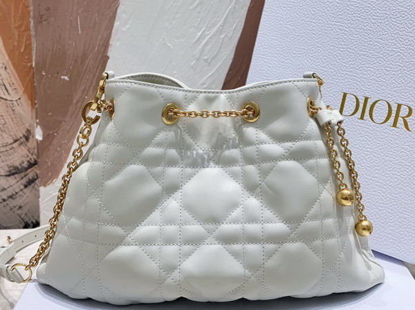 Dior Medium Dior Ammi Bag White Supple Macrocannage Lambskin Replica