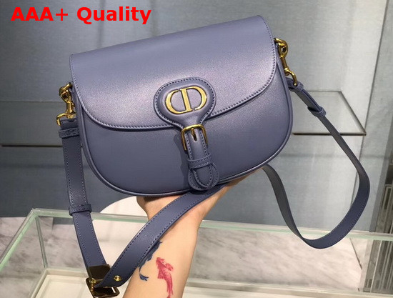 Dior Medium Dior Bobby Bag Denim Blue Box Calfskin Replica