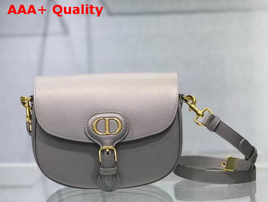 Dior Medium Dior Bobby Bag Gray Box Calfskin Replica