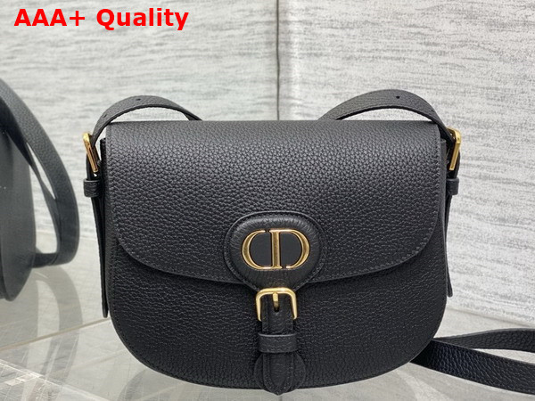 Dior Medium Dior Bobby Bag in Black Grained Calfskin Replica