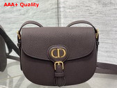 Dior Medium Dior Bobby Bag in Brown Grained Calfskin Replica