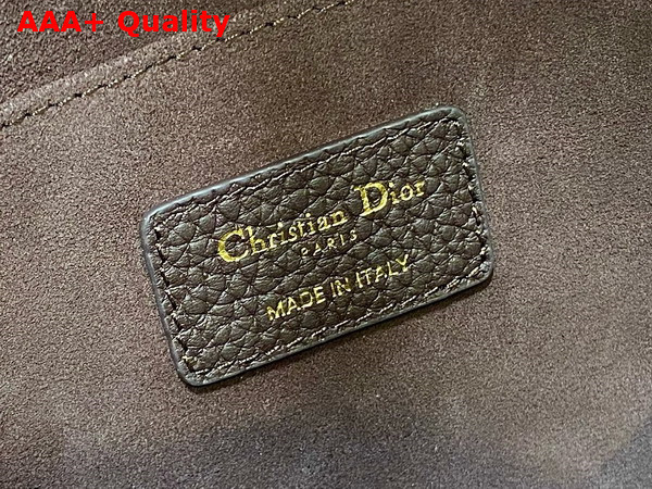 Dior Medium Dior Bobby Bag in Brown Grained Calfskin Replica