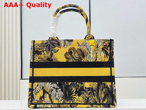 Dior Medium Dior Book Tote Yellow Multicolor Toile de Jouy Voyage Embroidery Replica