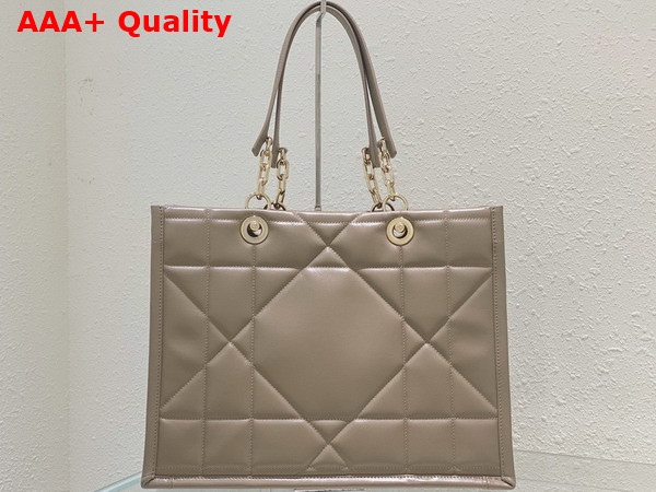 Dior Medium Dior Essential Tote Bag Hazelnut Archicannage Calfskin Replica