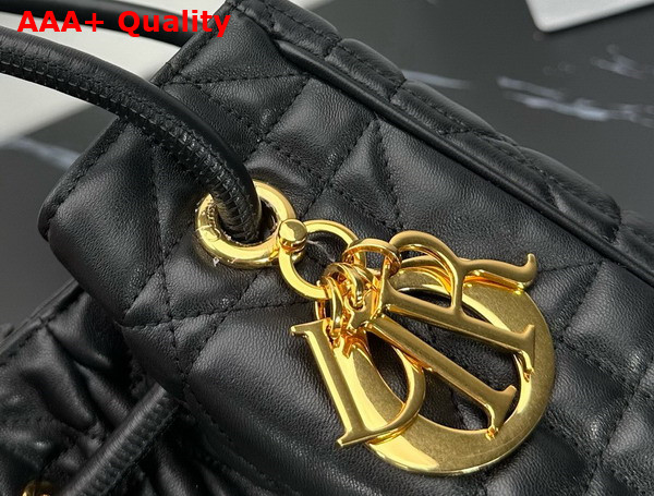 Dior Medium Dior Nolita Bag Black Macrocannage Lambskin Replica