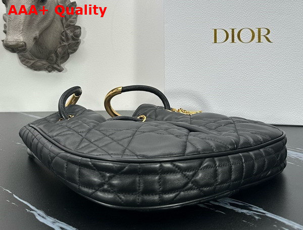 Dior Medium Dior Nolita Bag Black Macrocannage Lambskin Replica