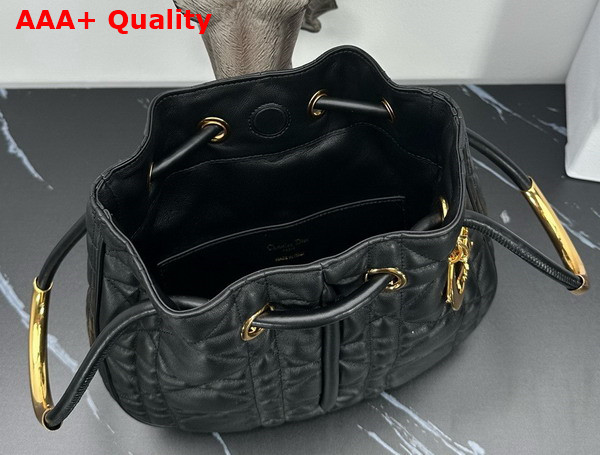 Dior Medium Dior Nolita Bag Black Macrocannage Lambskin Replica