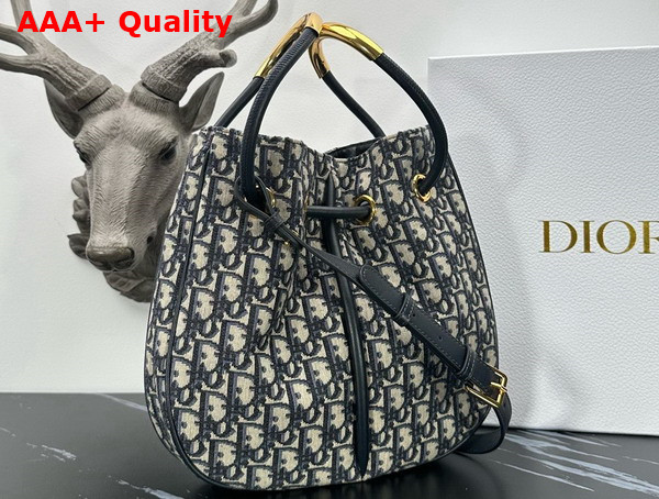 Dior Medium Dior Nolita Bag Blue Dior Oblique Jacquard Replica