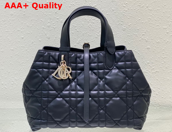 Dior Medium Dior Toujours Bag Black Macrocannage Calfskin Replica