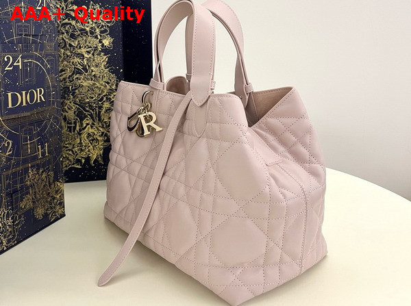 Dior Medium Dior Toujours Bag Pale Pink Macrocannage Calfskin Replica