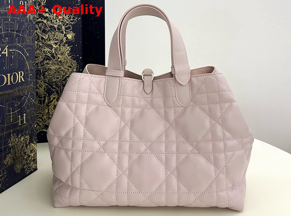 Dior Medium Dior Toujours Bag Pale Pink Macrocannage Calfskin Replica