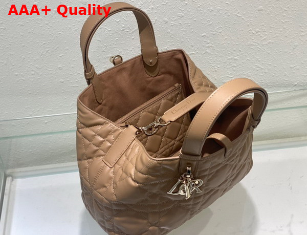 Dior Medium Dior Toujours Bag Tan Macrocannage Calfskin Replica