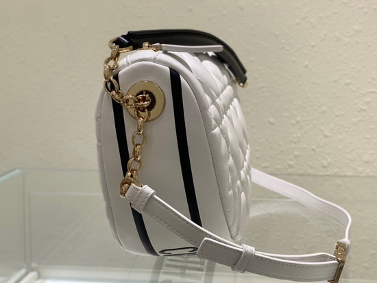 Dior Medium Dior Vibe Hobo Bag White Cannage Lambskin Replica