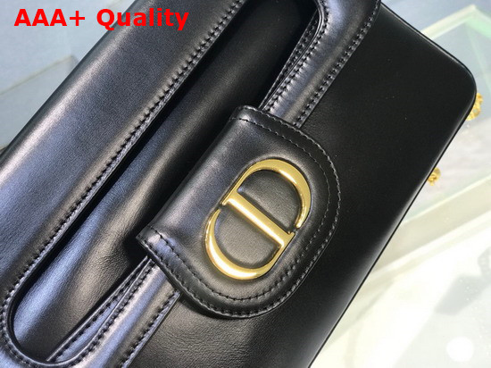 Dior Medium Diordouble Bag Black Smooth Calfskin Replica