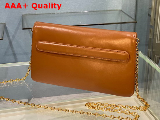 Dior Medium Diordouble Bag Cognac Colored Smooth Calfskin Replica