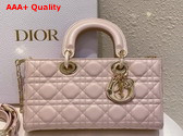Dior Medium Lady D Joy Bag Powder Pink Cannage Lambskin Replica