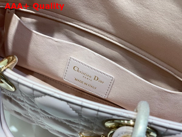 Dior Medium Lady D Joy Bag Powder Pink Cannage Lambskin Replica