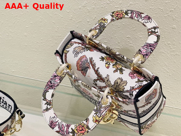 Dior Medium Lady D Lite Bag Multicolor Dior Jardin Botanique Embroidery Replica