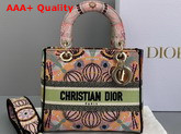 Dior Medium Lady D Lite Bag Multicolor Dior in Lights Embroidery Replica