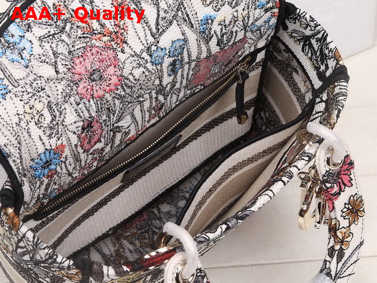 Dior Medium Lady D Lite Bag Multicolor Mille Fleurs Embroidery Replica