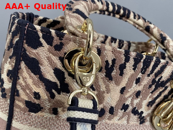 Dior Medium Lady D Lite Bag Multicolor Tie and Dior Embroidery Replica