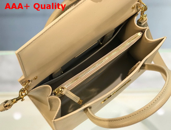 Dior Medium St Honore Tote Beige Grained Calfskin Replica