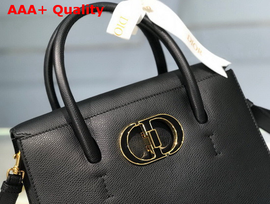 Dior Medium St Honore Tote Black Grained Calfskin Replica