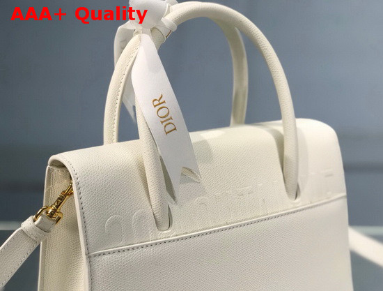 Dior Medium St Honore Tote Latte Grained Calfskin Replica