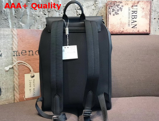 Dior Men Backpack Black Grained Calfskin Replica