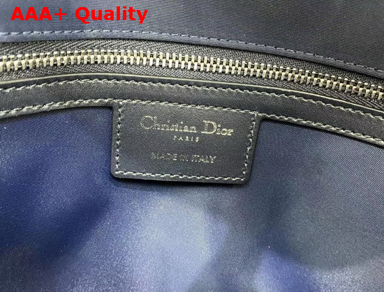 Dior Messenger Bag Blue Dior Oblique Canvas and Calfskin Replica