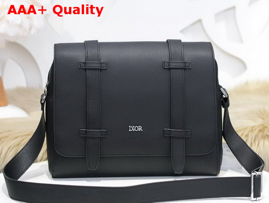 Dior Messenger Bag in Black Grained Calfskin Replica