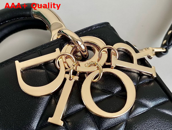 Dior Mini Lady 95 22 Bag Black Cannage Calfskin Replica