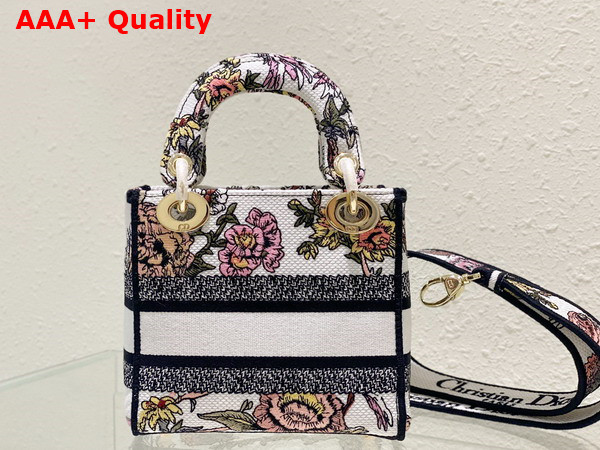 Dior Mini Lady D Lite Bag Multicolor Dior Jardin Botanique Embroidery Replica