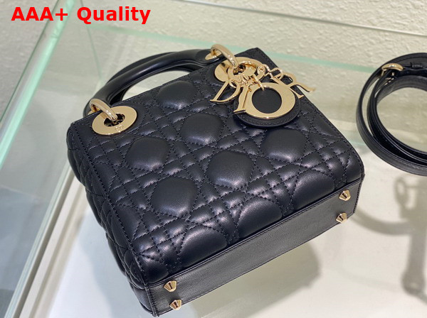 Dior Mini Lady Dior Bag Black Cannage Lambskin Replica